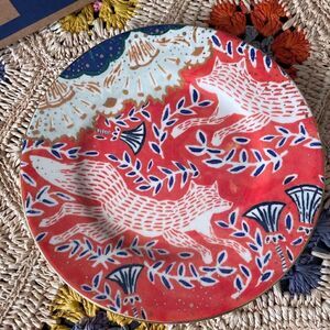 Anthropologie Pancha bone china canapé plate